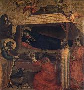 GIOTTO di Bondone Nativity,Adoration of the Shepherds and the Magi painting